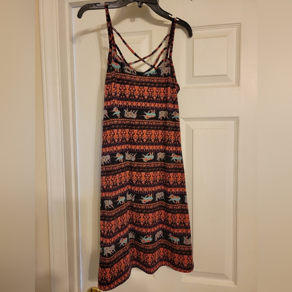 Xhilaration Dresses & Skirts - Xhileration Dress with Elephant Print Size:L (Juniors)